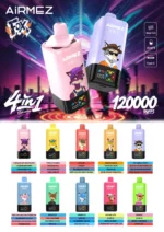 Airmez Fox 4-in-1 120K Puffs – kompletní nabídka 10 multi-chuťových sad